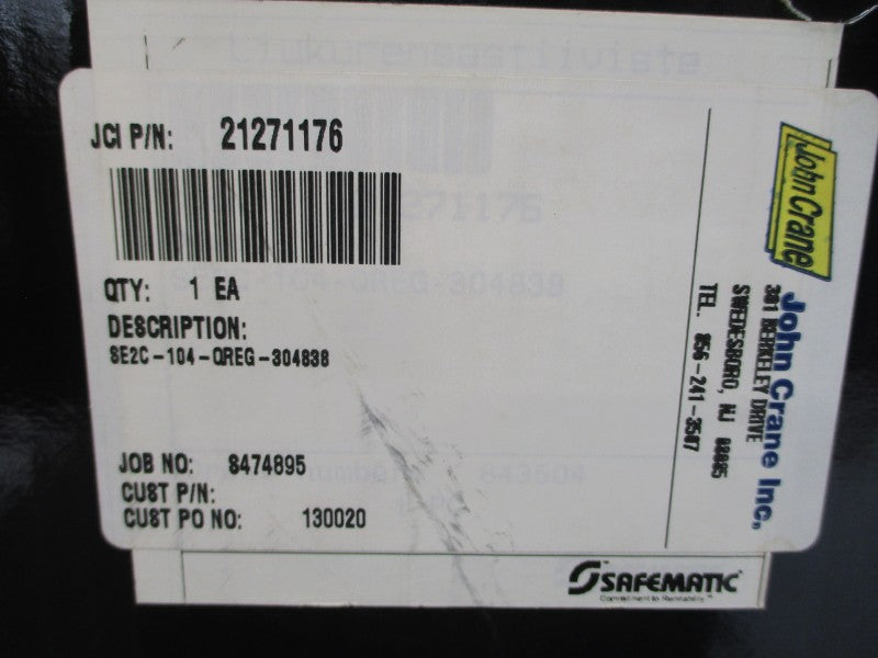 JOHN CRANE 21271176 SE2C-104-QREG-304838 NSMP