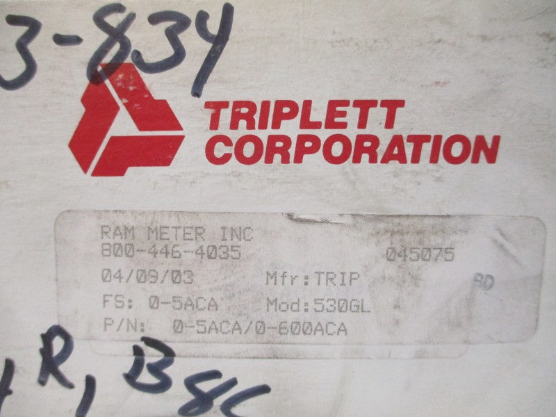 TRIPLETT 0-5ACA/0-600ACA 530GL 0-600ACA NSMP