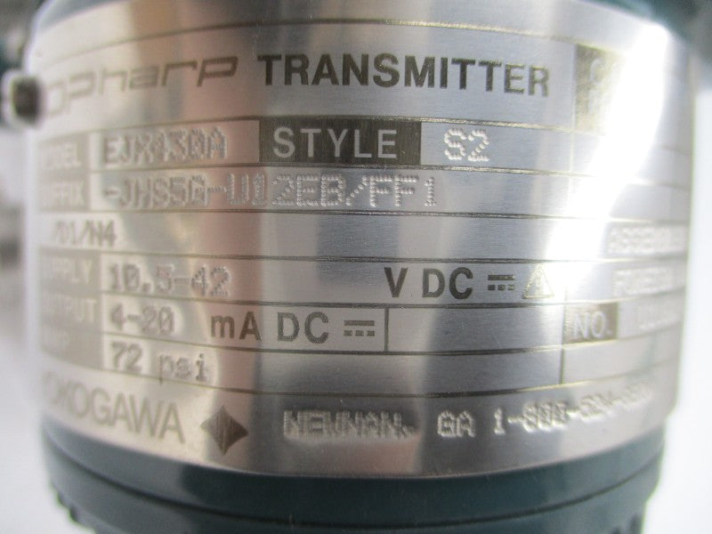 YOKOGAWA EJX430A-JHS5G/U12EB/FF1/D1/N4 10.5-42VDC 72PSI NSNP