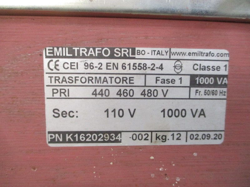 EMILTRAFO K16202934-002 480V UNMP