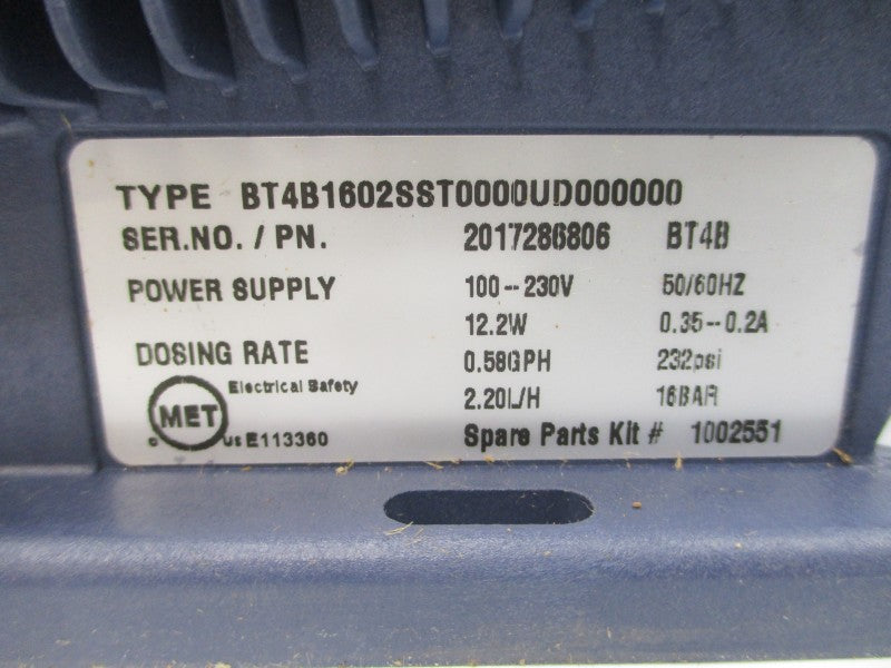 PROMINENT BT4B1602SST0000UD000000 100-230V 0.35-0.2A 232PSI NSMP