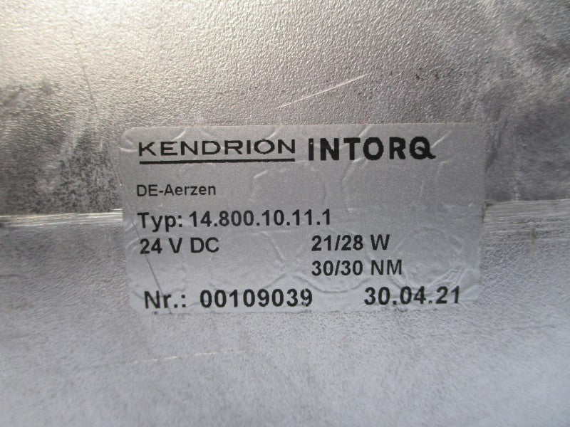 KENDRION INTORQ 14.800.10.11.1 24VDC NSNP