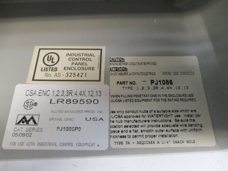 HAMMOND MANUFACTURING PJ1086P9 NSMP