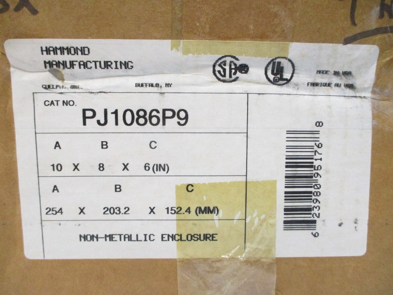 HAMMOND MANUFACTURING PJ1086P9 NSMP