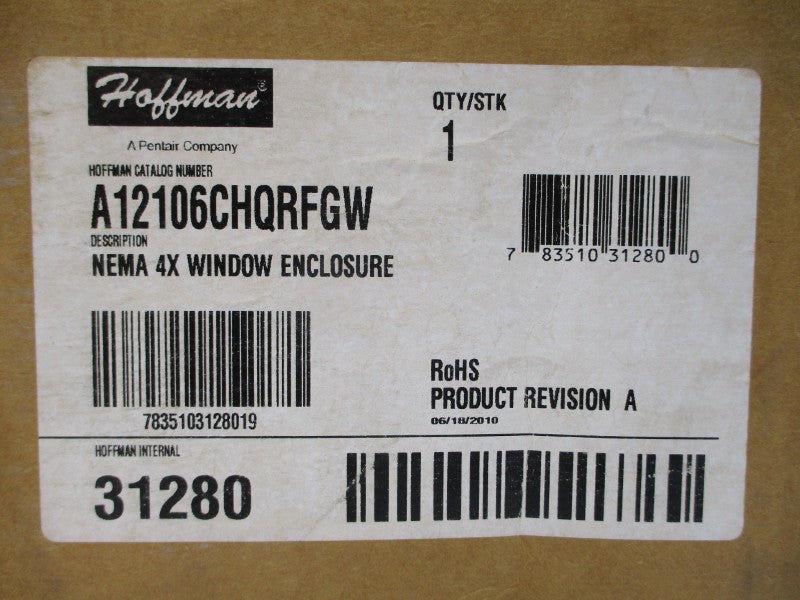 HOFFMAN A12106CHQRFGW NSMP