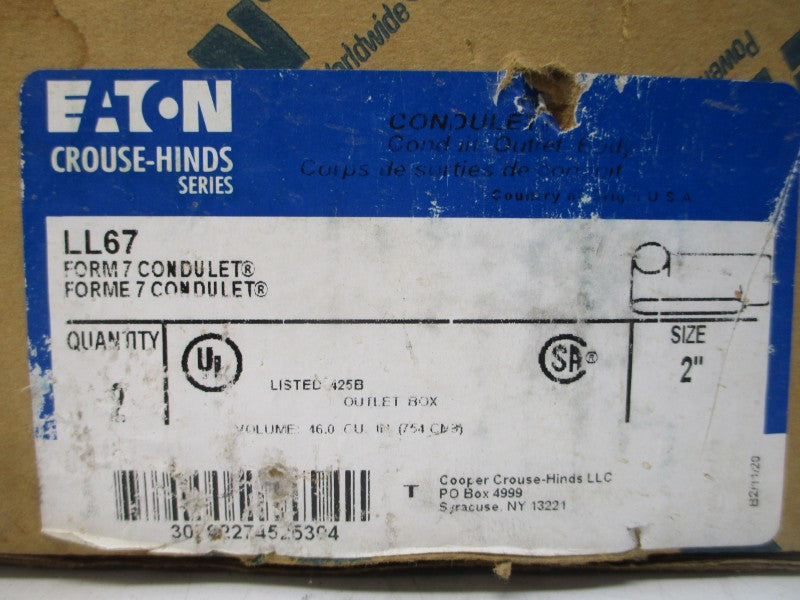 EATON LL67 2" (PKG OF 2) NSMP
