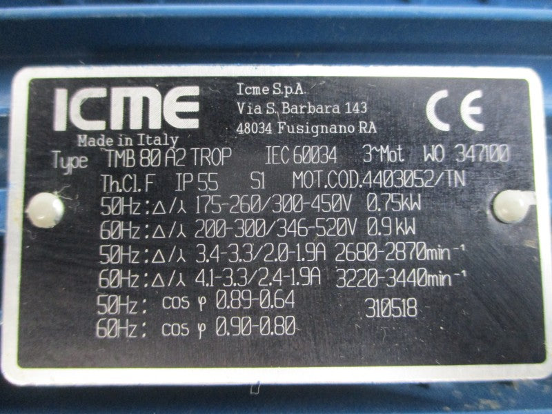 Q-VAC QVL014H-03 W/ TMB80A2TROP 200-300/346-520V 4.1-3.3/2.4-1.9A NSNP