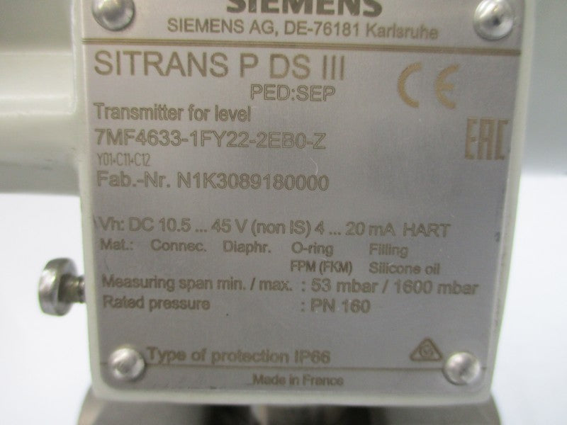 SIEMENS 7MF4633-1FY22-2EB0-Z 10.5-45V NSNP