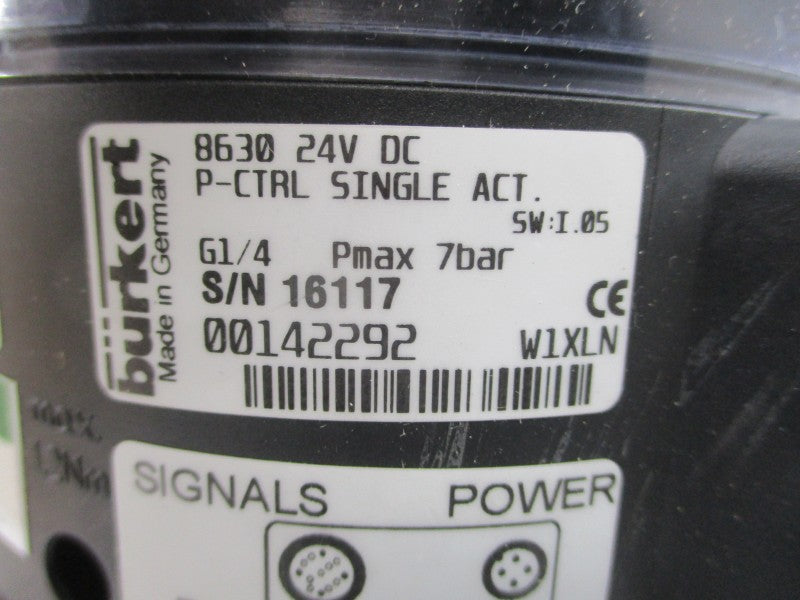 BURKERT SYST-2031-ACT+-8630 142292 US08040 24VDC NSMP