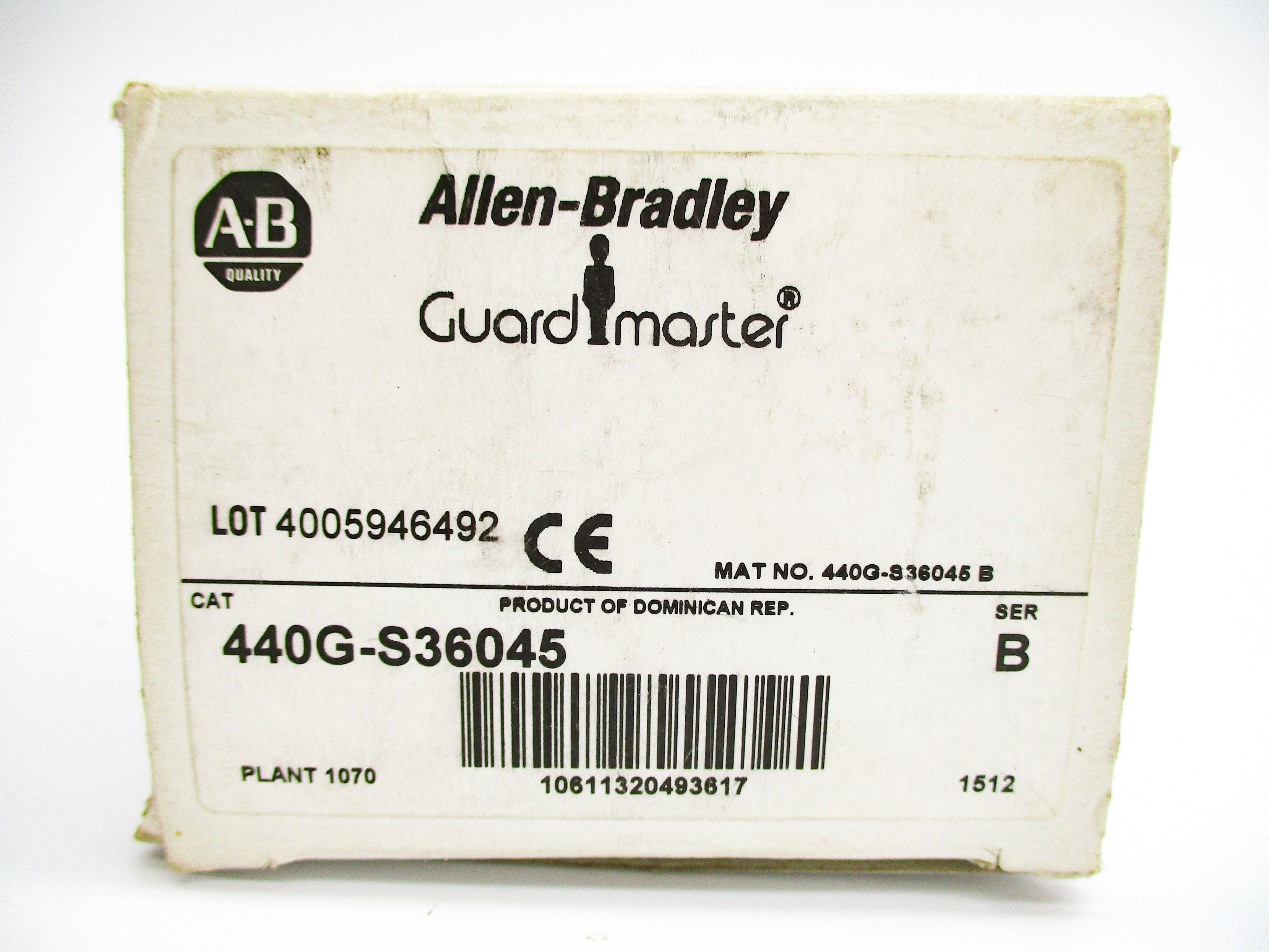 ALLEN BRADLEY 440G-S36045 SER. B (WH) NSMP