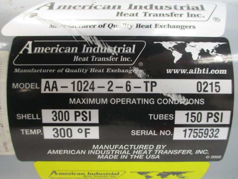 AMERICAN INDUSTRIAL AA-1024-2-6-TP 150/300PSI 300'F NSNP