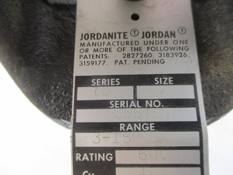 JORDAN VALVE 70 3-15PSI 1/2" UNMP