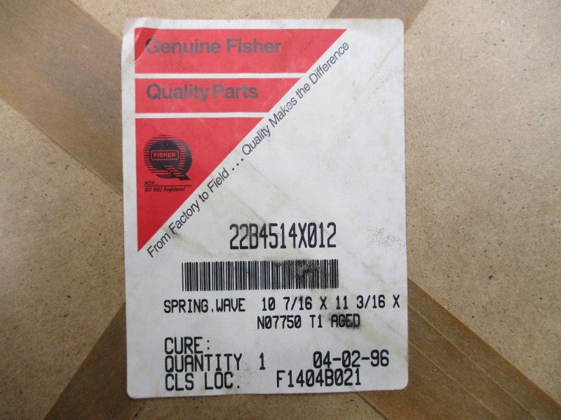 FISHER 22B4514X012 NSFS
