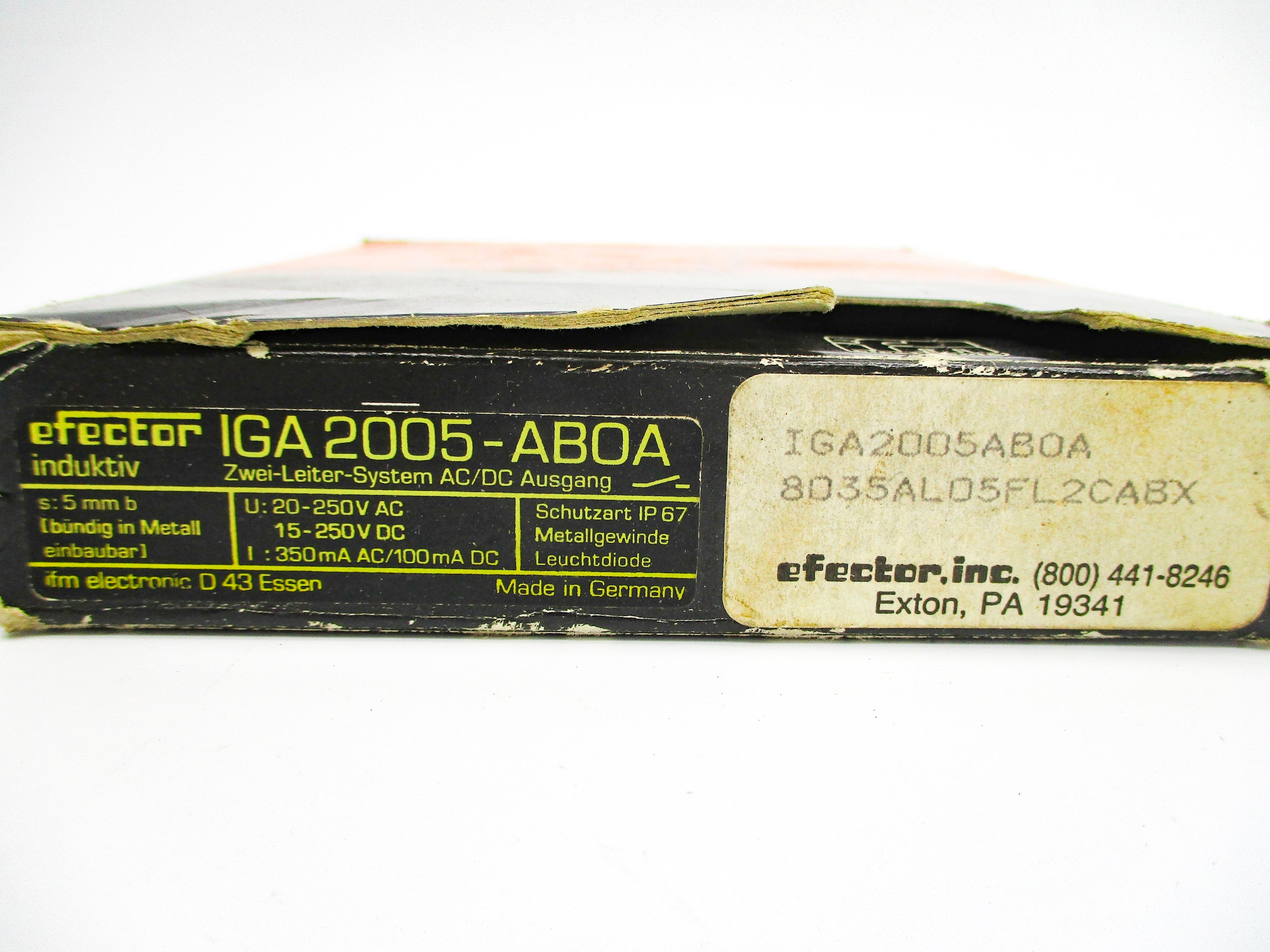 IFM EFECTOR IGA2005-AB0A NSMP