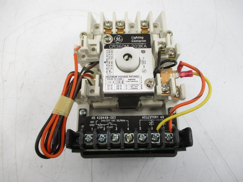 GENERAL ELECTRIC CR360ML203KAB12AA 265-277V 20A NSMP