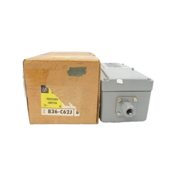 ALLEN BRADLEY 836-C62J SER. B 24-600VAC 2-18PSI (BR/YL) NSMP