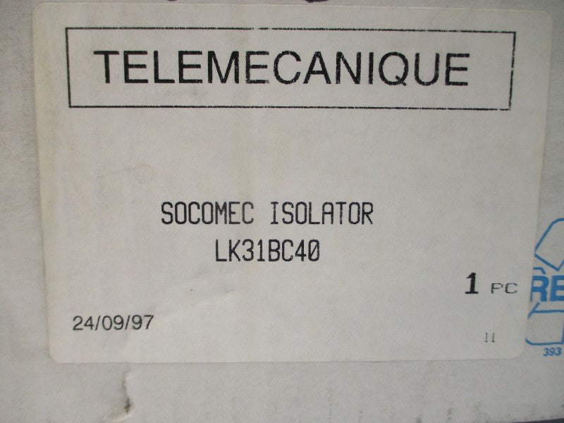 TELEMECANIQUE LK31BC40 750VAC 160A NSMP