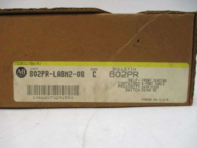 ALLEN BRADLEY 802PR-LABM2-08 SER. C 60-132VAC 1A (BR/YL) NSMP