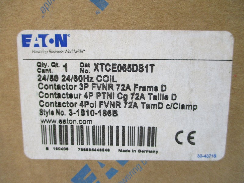 EATON XTCE065DS1T 3-1810-186B 24V 72A NSMP