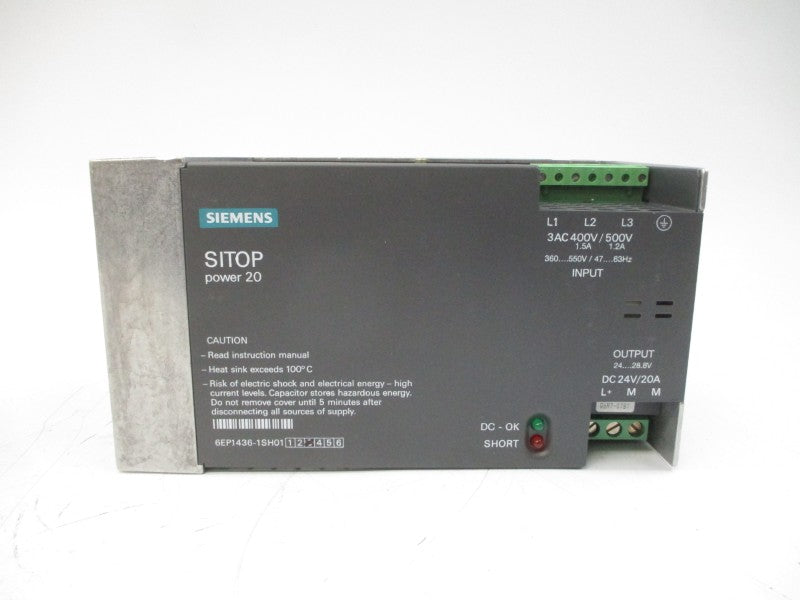 SIEMENS 6EP1436-1SH01 360-550V 1.5-1.2A NSMP