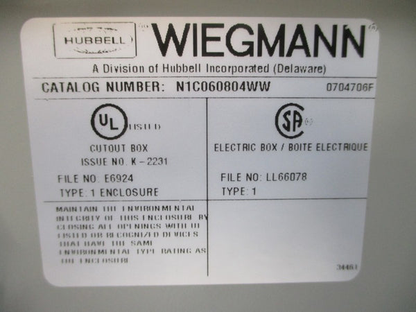 HUBBELL N1C060804WW NSMP