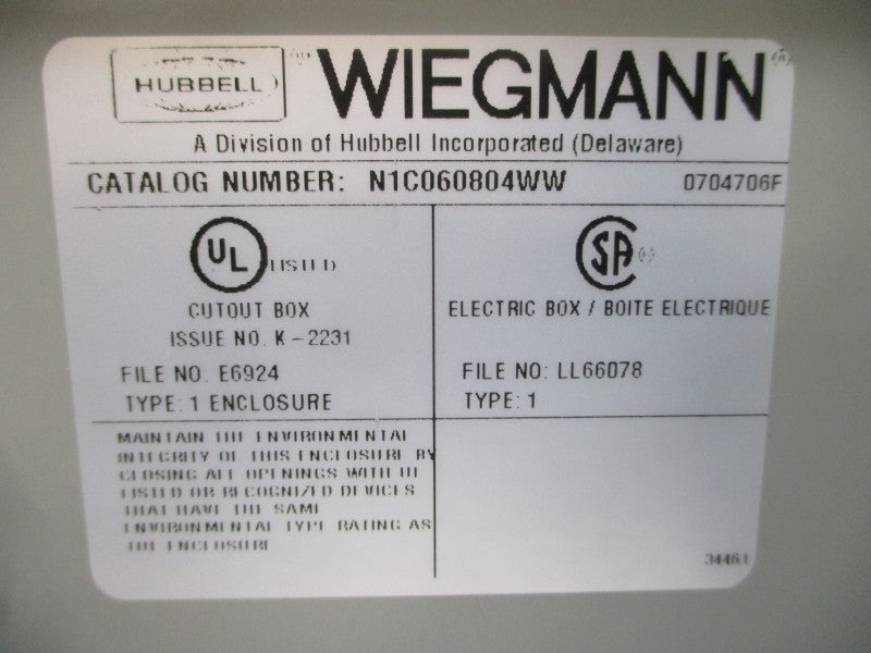 HUBBELL N1C060804WW NSMP