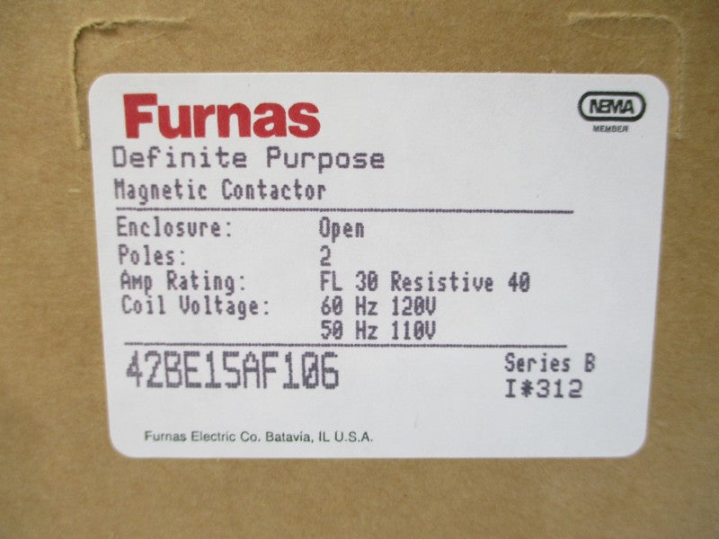 FURNAS 42BE15AF106 SER. B 110/120V 30A (PKG OF 6) NSMP