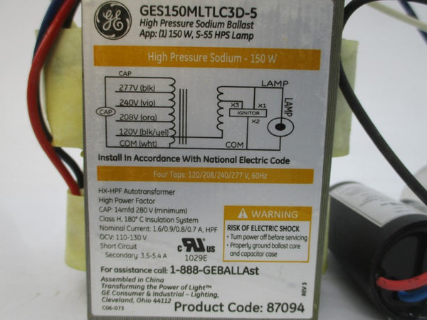 GENERAL ELECTRIC GES150MLTLC3D-5 277V 1.6A NSMP