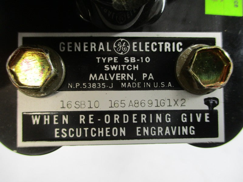 GENERAL ELECTRIC 16SB10165A8691G1X2 SB-10 NSNP