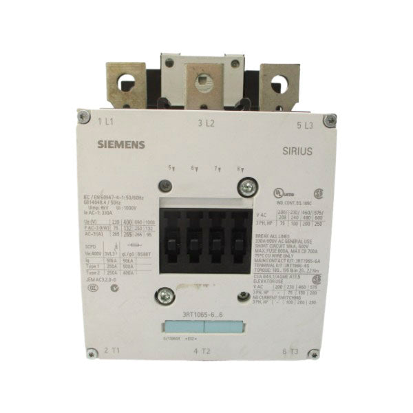 SIEMENS 3RT1065-6AD36 42-48VDC 330A NSNP