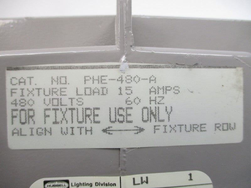 HUBBELL PHE-480-A 480V 15A NSNP