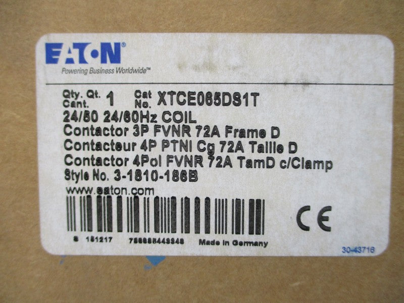 EATON XTCE065DS1T 3-1810-186B 24V 72A NSMP