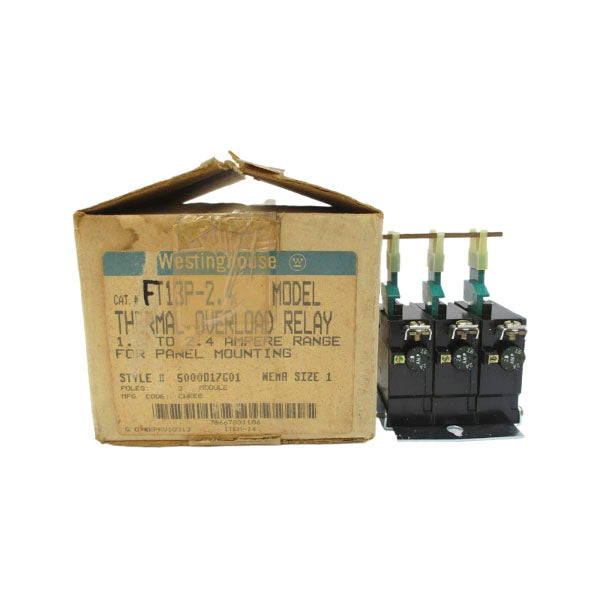 WESTINGHOUSE FT13P-2.4 5000D17G01 600VAC 1.6-2.4A NSMP