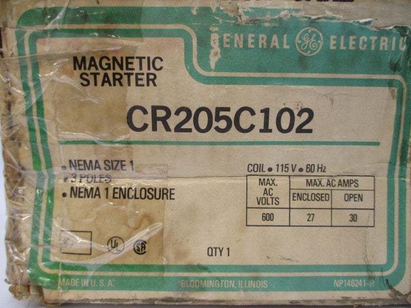 GENERAL ELECTRIC CR205C102 95/115V 27A NSMP
