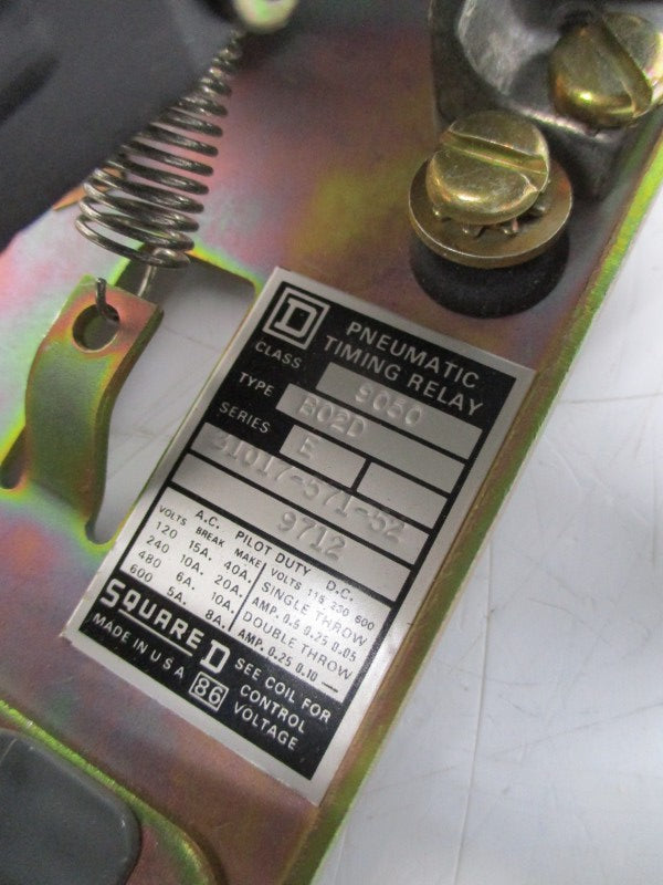 SQUARE D 9050BO2D SER. E 110/120V 15A NSMP