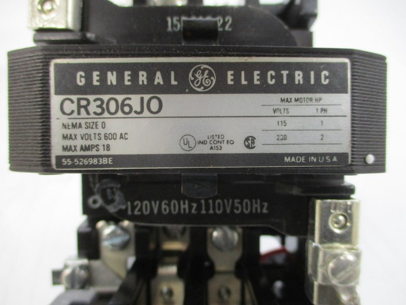 GENERAL ELECTRIC CR306J022 110/120V 18A NSMP
