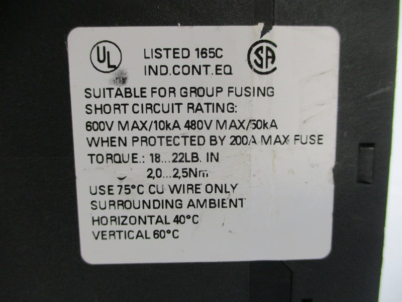 SIEMENS 3RK1301-0BB10-0AA4 600V 2.4-8A NSNP