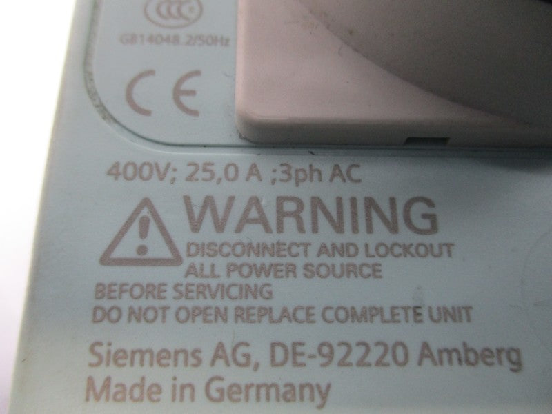 SIEMENS 3RK1304-0HS00-6AA0 400VAC 25.0A NSNP