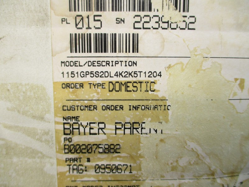 ROSEMOUNT 1151GP5S2DL4K2K5T1204 45VDC 750"H2O NSMP