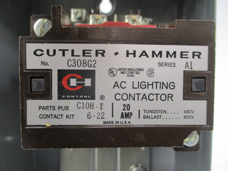CUTLER HAMMER C30BG2A SER. A1 110/120V 20A NSMP