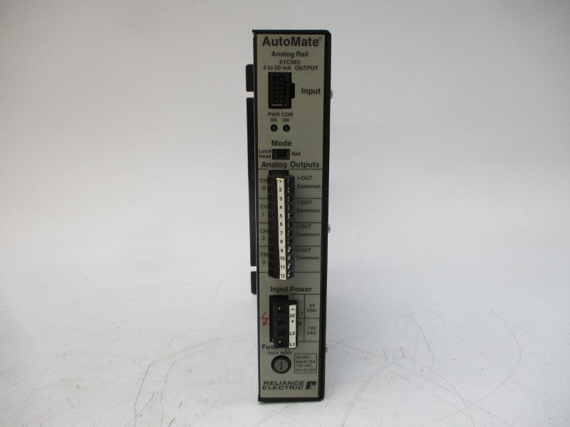 RELIANCE ELECTRIC 61C365 86429-75RA 120VAC 0.15/0.35A NSMP