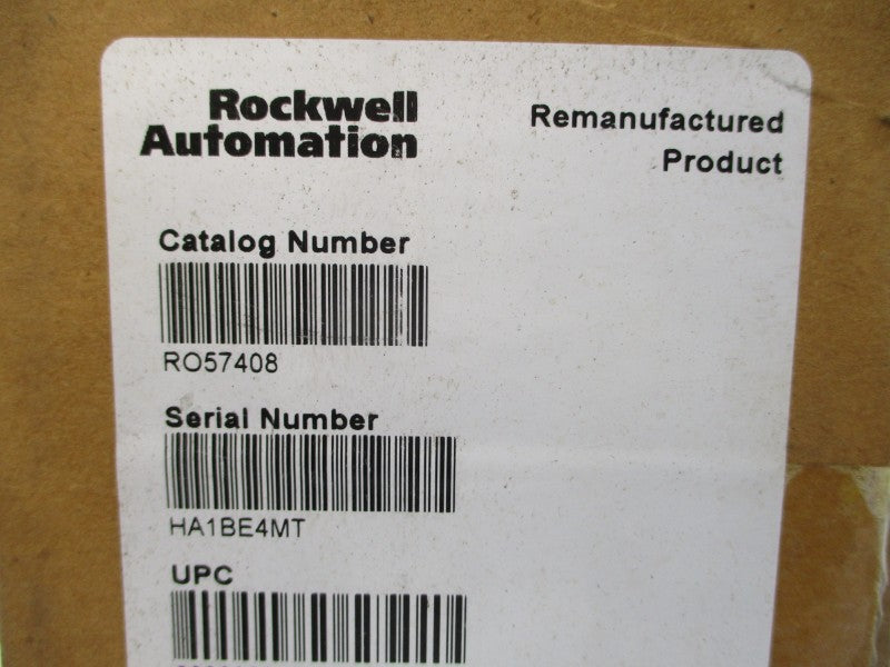 RELIANCE ELECTRIC RO57408 57408-D REMAN