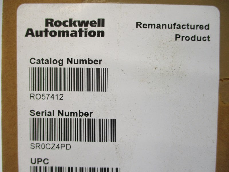 RELIANCE ELECTRIC RO57412 57412-B REMAN