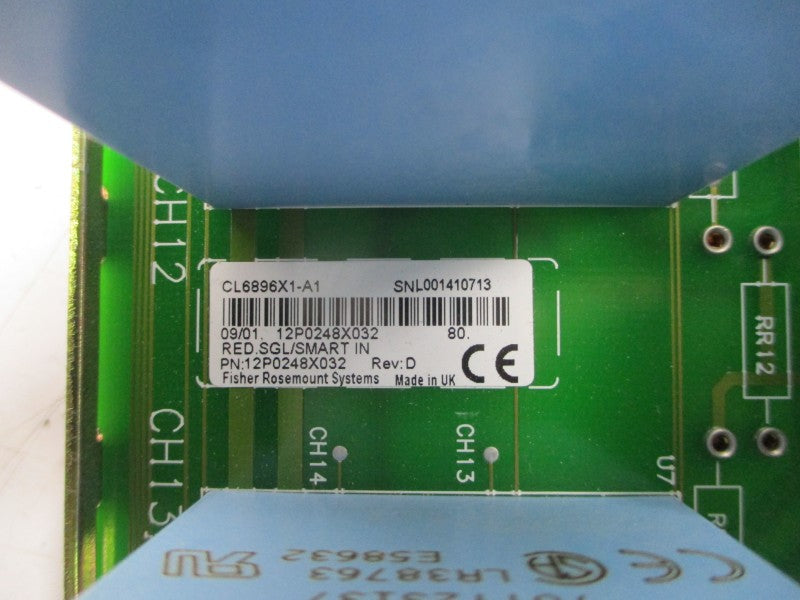FISHER ROSEMOUNT CL6896X1-A1 12P0248X032 24VDC 1.0A REV. D NUPI