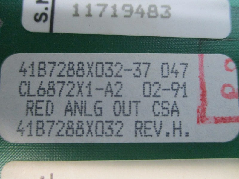 FISHER CONTROLS CL6872X1-A2 41B7288X032 24VDC 0.1A REV. H NUPI