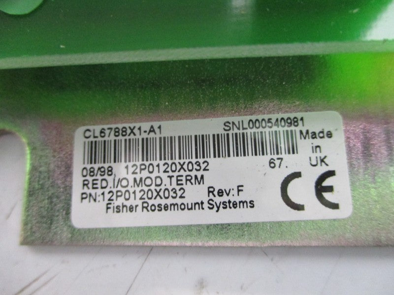 FISHER ROSEMOUNT CL6788X1-A1 12P0120X032 24VDC 4.6A REV. F NUPI