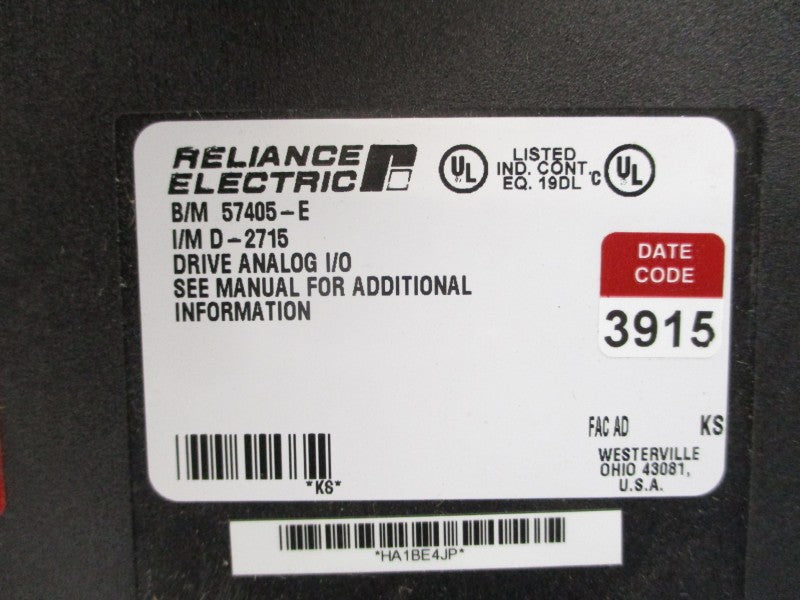 RELIANCE ELECTRIC 57405 57405-E UNMP