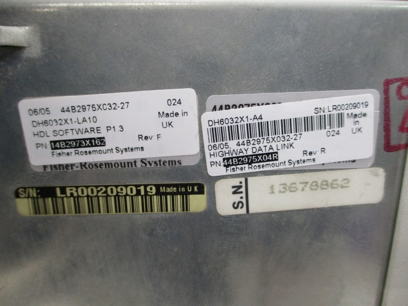 FISHER ROSEMOUNT DH6032X1-A4 44B2975X04R 115/230VAC 1.1/0.6A REV. R UNMP