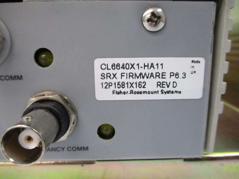 FISHER ROSEMOUNT CL6640X1-A4 12P1580X43R 21-29VDC 1.6A REV. G UNMP