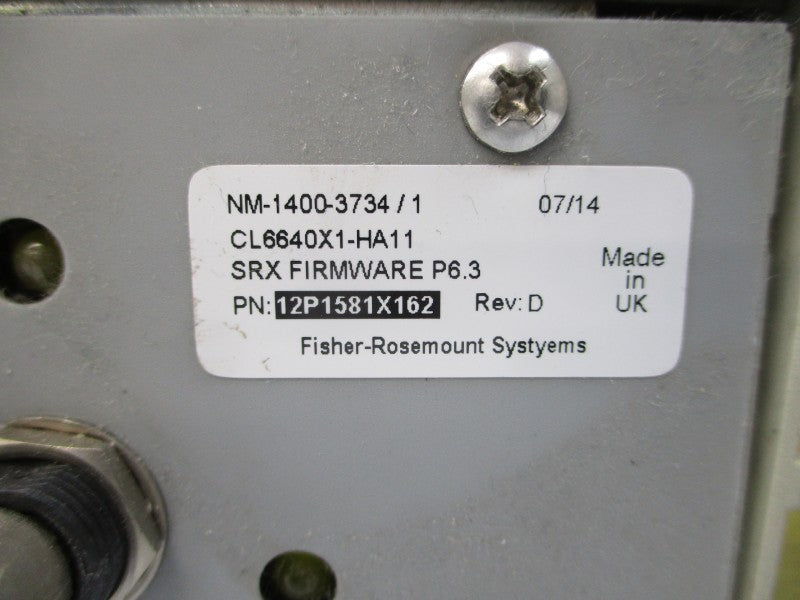 FISHER ROSEMOUNT CL6640X1-A4 12P1580X43R 21-29VDC 1.6A REV. G/H UNMP